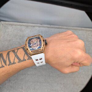 Luxury rm watch diamond face